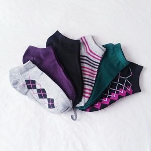 Accessories - Multicolored 6-Pack Ankle Socks Accessories - Multicolored 6-Pack Ankle Socks